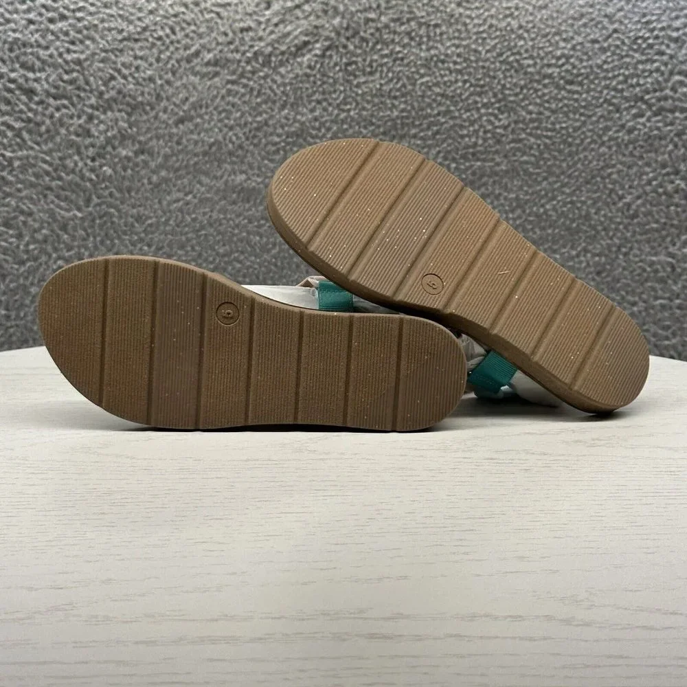 SO Sandals Women's Size 5 Pink/Blue T-Strap‎ Juniors Sandals